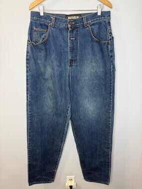 BOSS Vintage Baggy Denim Blue Jeans Y2K Size 34x34